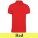 Kariban 262 Men's Short Sleeved Jersey Polo Shirt red